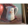 BODEGON-OLEO EN TABLEX-FIRMADO A. TORRES-CON MARCO-AÑO 1986.
