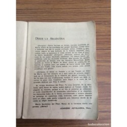 LA VENIDA DE LA VIRGEN-GLORIAS DEL PILAR-ZARAGOZA Y LA GUERRA DE 1936-ROMAN DE ARNELLS.AÑO 1945.