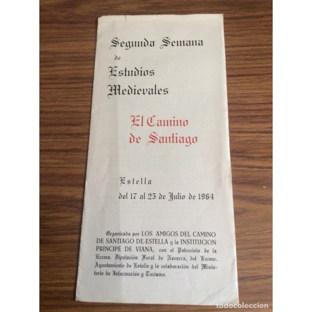 EL CAMINO DE SANTIAGO. TRIPTICO DEL PROGRAMA