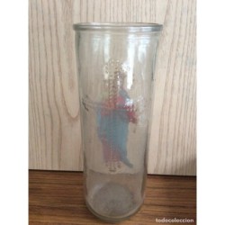 VASO DE CRISTAL ECLESIÁSTICO-CRUZ EN RELIEVE-ANTIGUO.