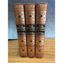 DON QUIJOTE DE LA MANCHA.ILUSTRADO POR DORE.3 TOMOS.AÑO 1990.