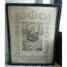 VILLA DE ZORITA-CASTELLON-NUESTRA SEÑORA DE LA BALMA-LITOGRAFIA ORIGINAL UNICA-ENMARCADA-AÑOS 1800