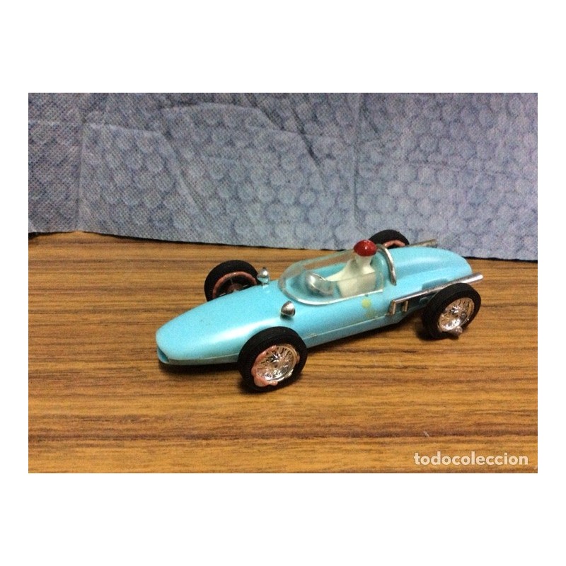 KUXAN-CAR.COCHE DE CARRERAS-AÑOS 60-REFERENCIA 102- MOTOR FRICCION FUNCIONANDO-CAJA ORIGINAL.