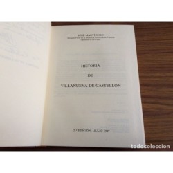 HISTORIA DE VILLANUEVA DE CASTELLON-JOSÉ MARTI SORO-AÑO 1987.