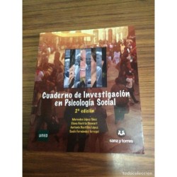 CUADERNO DE INVESTIGACION EN PSICOLOGIA SOCIAL-2ª EDICION-CONTIENE CD-UNED-AÑO 2013.