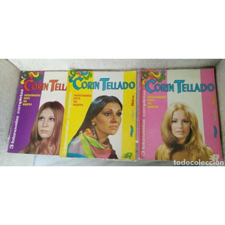 CORIN TELLADO-3 FOTONOVELAS EN CADA TOMO-3 TOMOS-EDITORIAL ROLLAN.