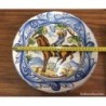 MANISES-CERAMICA-FIRMADO-ORIGINAL-PLATO SIGLO 18.