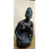 ANNE MARIE MULLAN -FIGURA EN TERRACOTA CON PEANA EN MADERA.