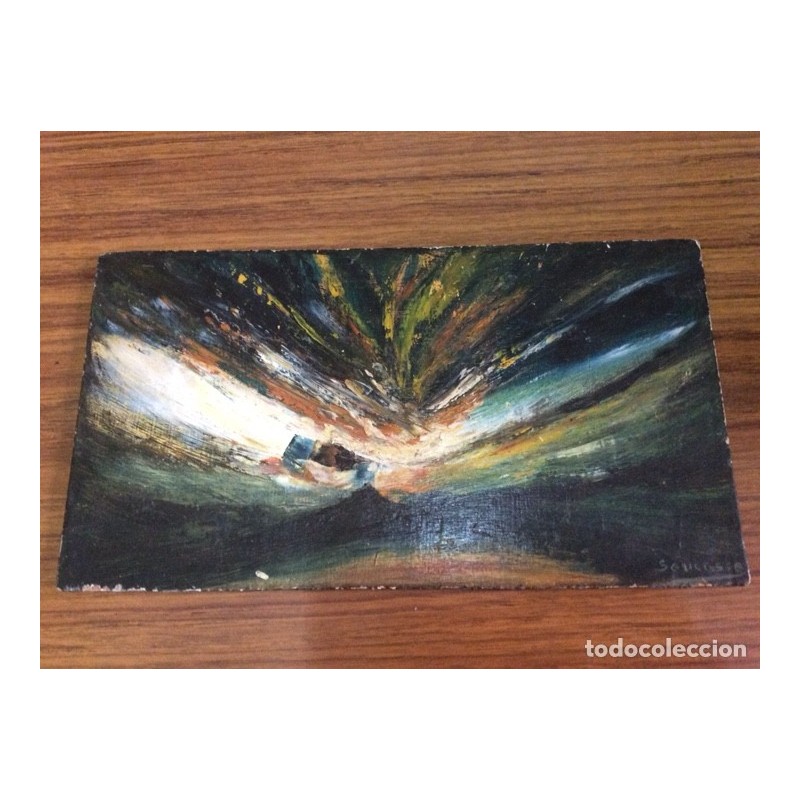 OLEO SOBRE TABLA-FIRMADO.