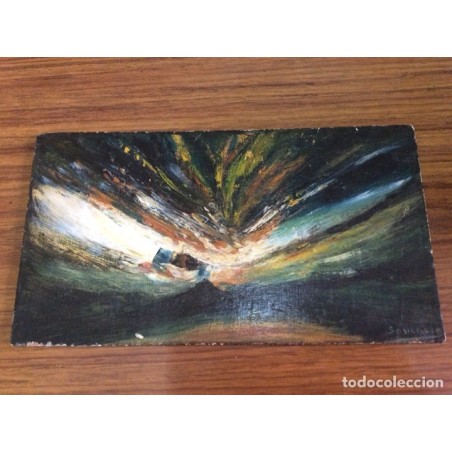 OLEO SOBRE TABLA-FIRMADO.