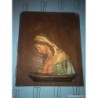 VIRGEN MARIA-TALLA SOBRE MADERA-CON LUZ.