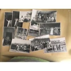 ROMA-REPORTAJE FOTOGRÁFICO. VISITA AL VATICANO PARA SER RECIBIDOS POR EL PAPA PIO XXII.