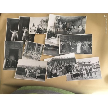 ROMA-REPORTAJE FOTOGRÁFICO. VISITA AL VATICANO PARA SER RECIBIDOS POR EL PAPA PIO XXII.