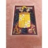 ESCUDO DE ESPAÑA-FRANCO-ENMARCADO EN PIEL-EN RELIEVE-ORIGINAL ANTIGUO-