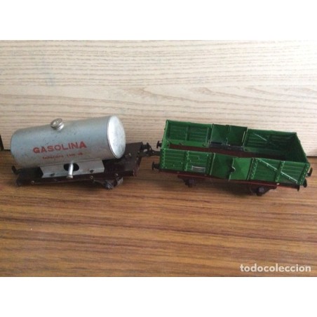 2 VAGONES MERCANCIAS -JUGUETES PAYA -I301.
