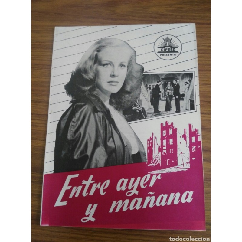 ENTRE AYER Y MAÑANA- LIBRITO GUIA CIFESA-VICTOR DE KOWA.