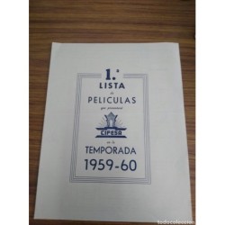 1ª LISTA DE PELICULAS-CIFESA-1959-60