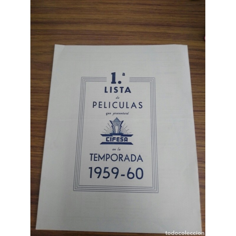 1ª LISTA DE PELICULAS-CIFESA-1959-60