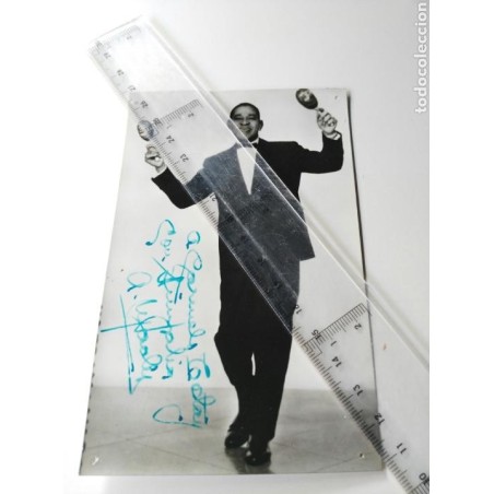 ANTONIO MACHIN-FOTOGRAFIA ORIGINAL-FIRMADA Y DEDICADA-UNICA.