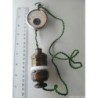 AMPERIMETRO ANTIGUO-AMPERE LAMPE METRE-CUERPO CILINDRICO ACERO MACIZO.