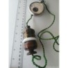 AMPERIMETRO ANTIGUO-AMPERE LAMPE METRE-CUERPO CILINDRICO ACERO MACIZO.