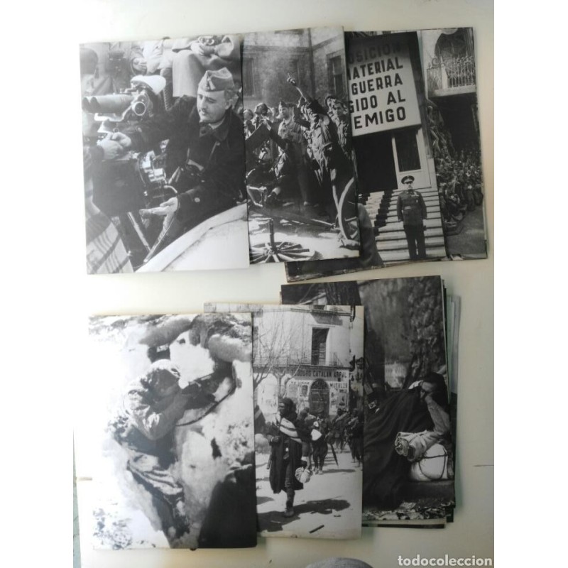 GUERRA CIVIL ESPAÑOLA-REPORTAJE GRAFICO-26 FOTOS EN CARTULINA.