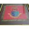 BANDERIN DEL EJERCITO-MISSIONES EUROPA OTAN NATO AGT- CIUDAD DE MELILLA REGULARES 52-ENMARCADA.