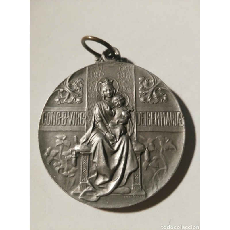 MEDALLA RELIGIOSA CONG B VIRG DEI GEN MARIÆ- COR UNUM ET ANIMA UNA.