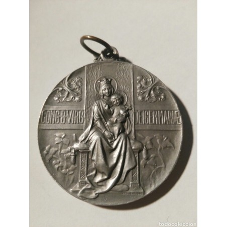 MEDALLA RELIGIOSA CONG B VIRG DEI GEN MARIÆ- COR UNUM ET ANIMA UNA.