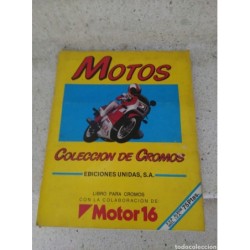 MOTOS-MOTOR 16-ALBUM COMPLETO-180 CROMOS-EDICIONES UNIDAS-AÑO 1987.