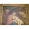 VAN DYCK-REST ON THE FLIGHT TO EGYPT-EN TEJIDO MUY ANTIGUO.