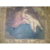 VAN DYCK-REST ON THE FLIGHT TO EGYPT-EN TEJIDO MUY ANTIGUO.