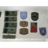 EJERCITO- 17 EMBLEMAS EN TELA.