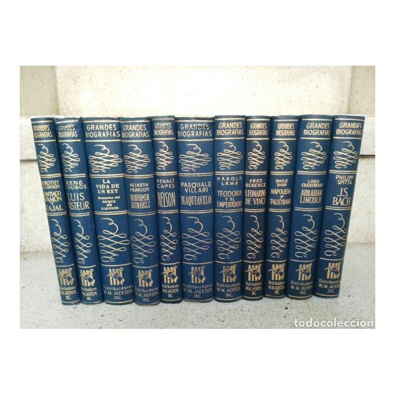 GRANDES BIOGRAFIAS-11 TOMOS-BIOGRAFIAS GANDESA-AÑOS 50.