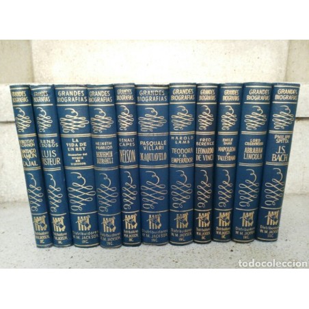 GRANDES BIOGRAFIAS-11 TOMOS-BIOGRAFIAS GANDESA-AÑOS 50.