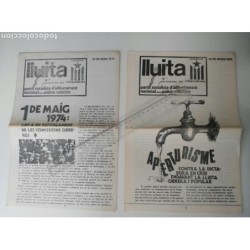 LLUITA-2 PERIODICOS CLANDESTINOS EPOCA DICTADURA PROCLAMANDO SEPARACION CATALANA.
