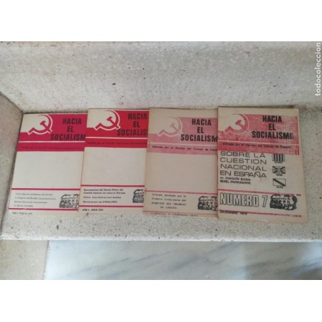 HACIA EL SOCIALISMO-PRENSA CLANDESTINA-4 NUMEROS-AÑOS 1974 Y 1975.