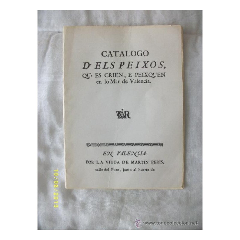 CATALOGO D'ELS PEIXOS. AÑO 1979. CATALOGO D'ELS PEIXOS. AÑO 1979.