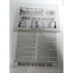 MUNDO OBRERO-ORGANO DEL COMITE CENTRAL DEL PARTIDO COMUMISTA DE ESPAÑA-PRENSA CLANDESTINA-9 NUMEROS.