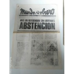 MUNDO OBRERO-ORGANO DEL COMITE CENTRAL DEL PARTIDO COMUMISTA DE ESPAÑA-PRENSA CLANDESTINA-9 NUMEROS.