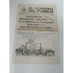 EL CORREO DEL PUEBLO-ORGANO CENTRAL DEL PARTIDO DE TRABAJO DE ESPSÑA-7 NUMEROS.