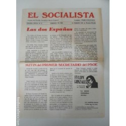 EL SOCIALISTA-ORGANO DEL PARTIDO SOCIALISTA OBRERO-7 NUMEROS.