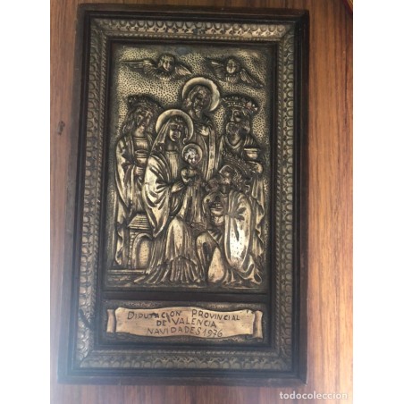 DIPUTACION PROVINCIAL DE VALENCIA-NAVIDADES 1976-REPUJADO PLATA.