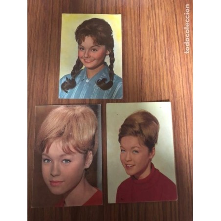 4 POSTALES-MARISOL-ROCIO DURCAL- JANE FONDA-EDICIONES TARJE FHE.R