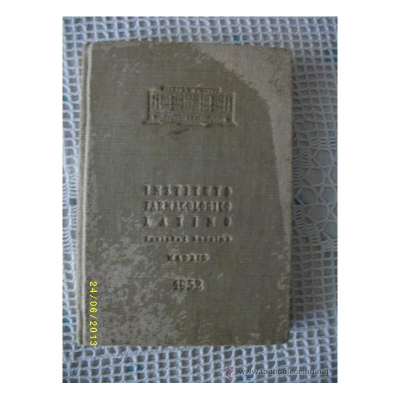 INSTITUTO FARMACOLOGICO LATINO. AÑO 1952.