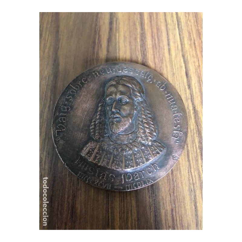 GANDIA-AUSIAS MARCH-MEDALLA.