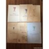 BANCO BILBAO-6 MINUTAS-COMIDAS DE HERMANDAD Y CELEBRACIÓN-1º CENTENARIO DE SU FUNDACION-AÑOS 50,60.