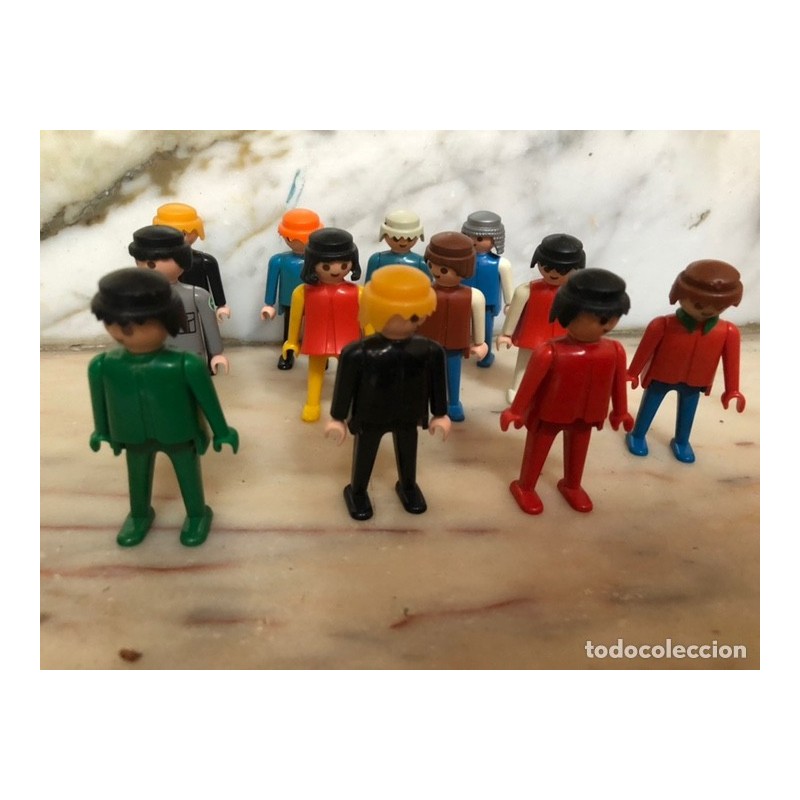 PLAYMOBIL-GEOBRA-12 CLIPS DE PLAYMOBIL-AÑO 1974.