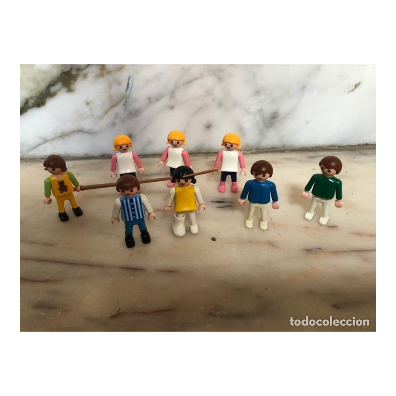 PLAYMOBIL-GEOBRA-LOTE DE 12 CLIPS NIÑOS DE PLAYMOBIL.