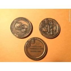 ODONTO-ESTOMATOLOGIA.XXIII CONGRESO ESPAÑOL Y III INTERNACIONAL. COLECCION DE 3 MEDALLAS AÑO 1981.